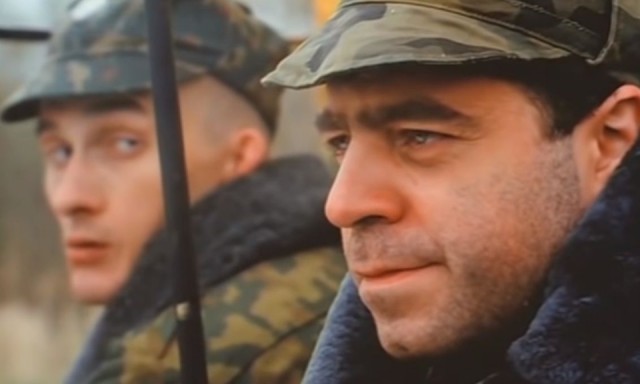 Медведь смотрит на северное сияние