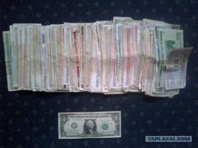 Стоимость 1 доллара в РБ