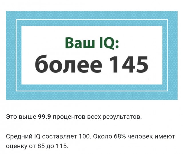 А какой у Вас IQ?