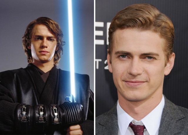 Герои Star Wars тогда и сейчас.