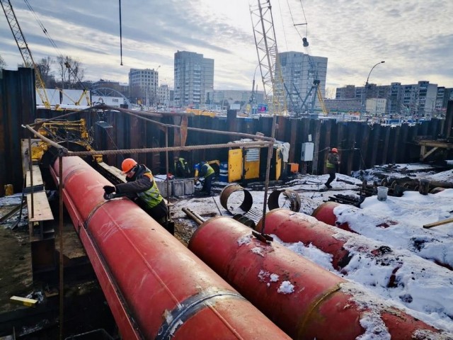Строительства мостов через Шексну в Череповце и через Обь в Новосибирске
