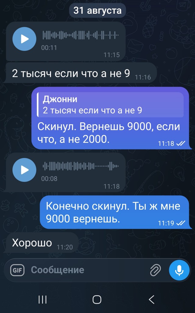 Переписка о займе в мессенджере стала доказательством в суде