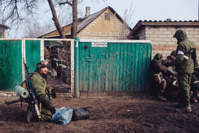 Бои в районе Дебальцево, февраль 2015 г.