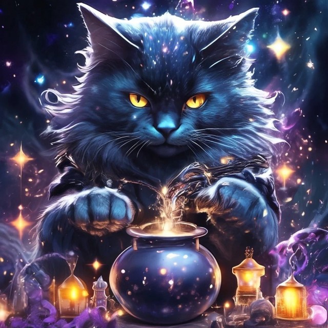 Котики из снега и котики на снегу