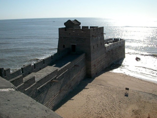 Место, где Великая китайская стена встречается с м