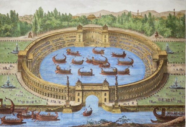 Пьянство, разврат и зрелища: как в Колизее проводили морские гладиаторские побоища