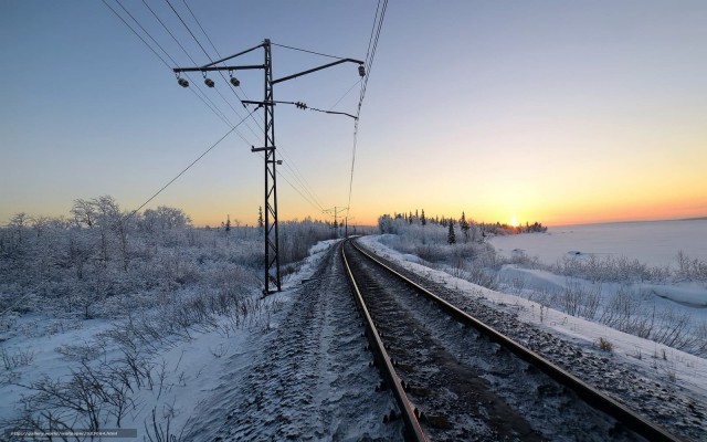 Зимняя железная дорога