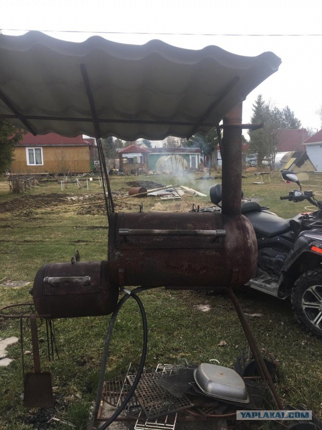 Печка для казана из газового баллона