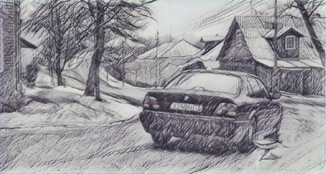 Рисунок шариковой ручкой