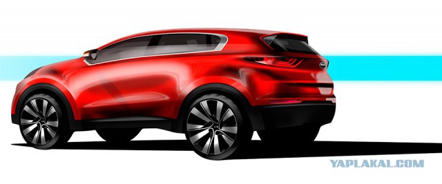 Реальные фото новой Kia Sportage.