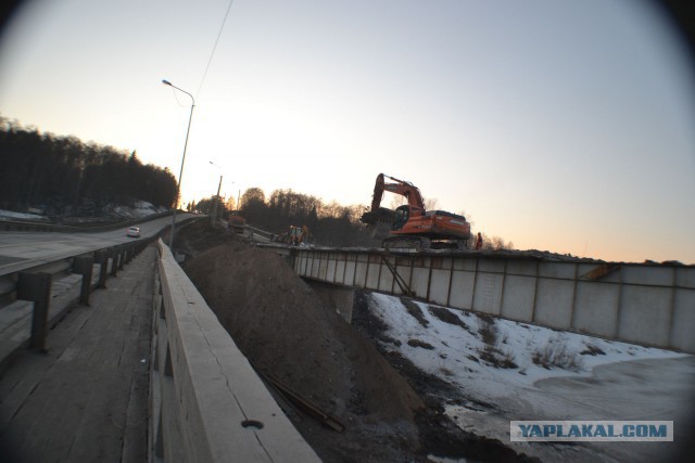 Обрушился мост в Архангельской области
