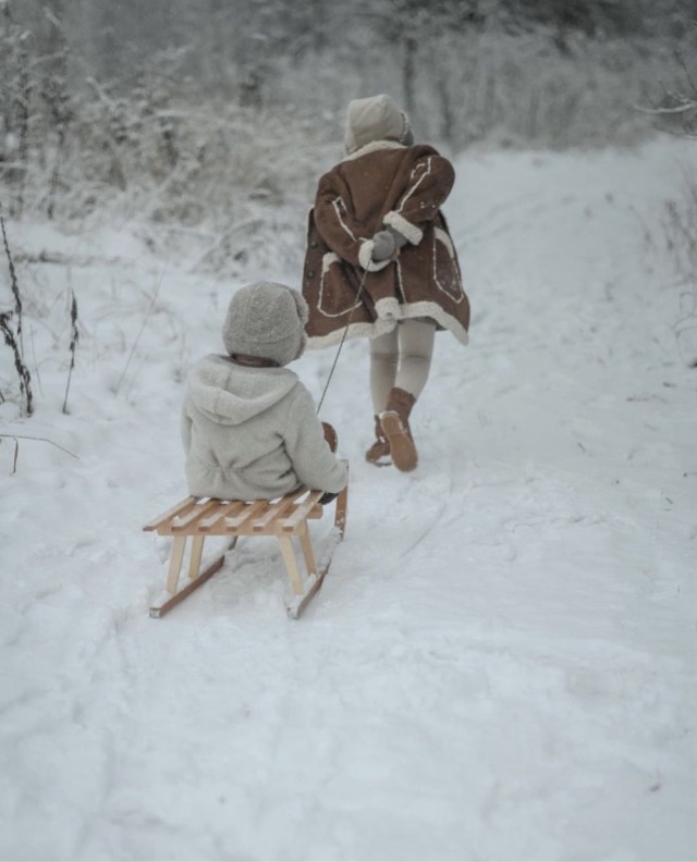 Зимние катания на санках в СССР