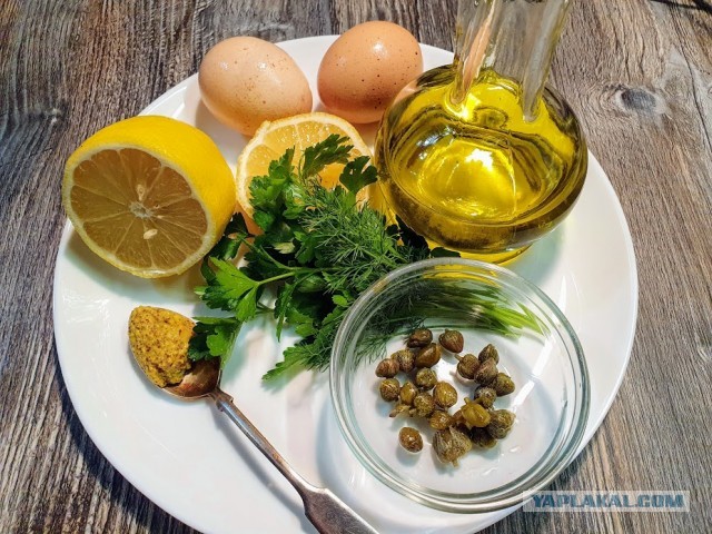 Сардины с зеленым майонезом. С Днем Рождения Люда Vinodelprofi.