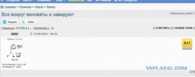 Все вокруг виноваты и завидуют