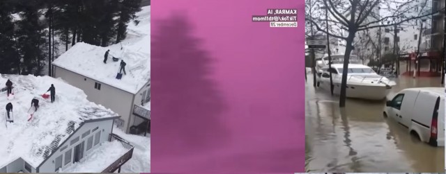 Рекордные снегопады в Европе, США, России, Великобритании