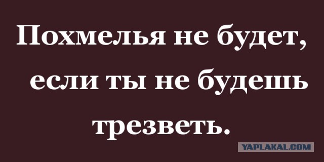 Алкоголик не болезнь, а образ жизни.