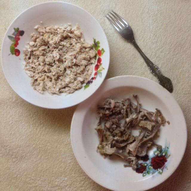 История одной курицы или как растянуть курёнка на неделю.