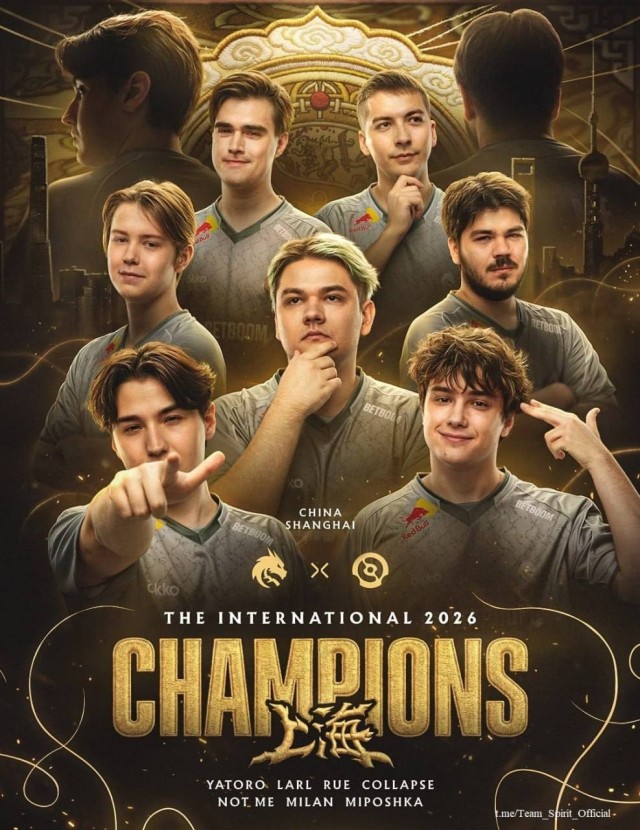 Российская команда Team Spirit стала трёхкратным чемпионом The International — главного турнира по Dota 2