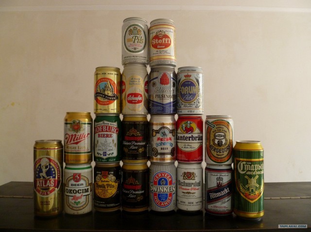 Мини коллекция банок.