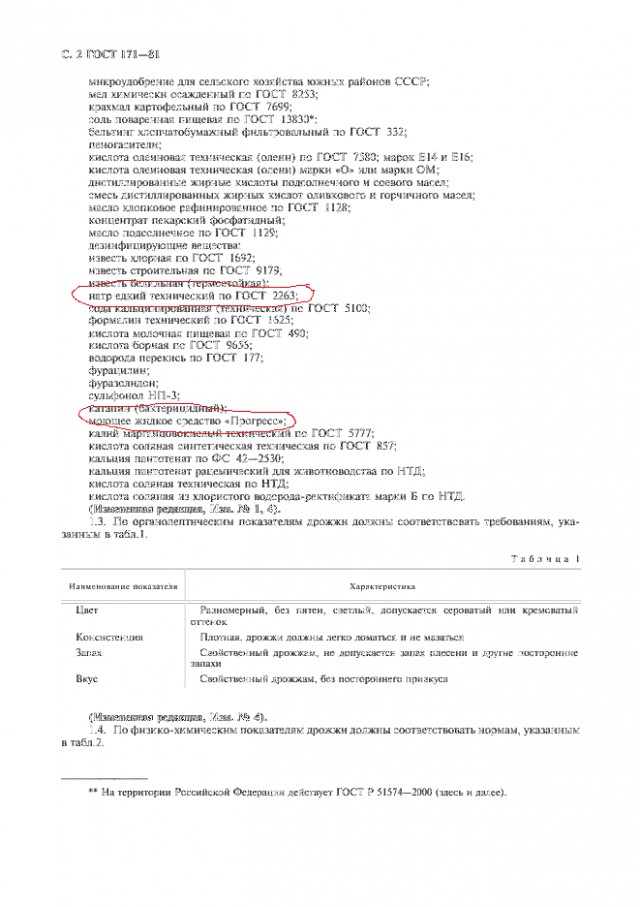 Живые дрожжи