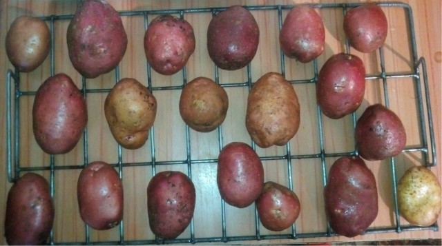 Куриная голень горячего копчения. С картошкой.