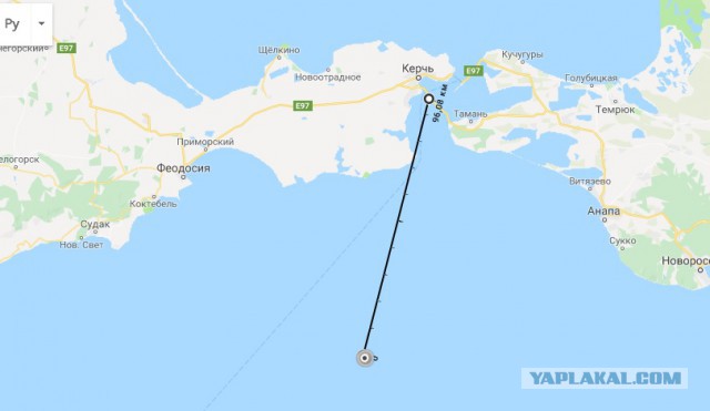 Три корабля ВМС Украины пересекли российскую границу