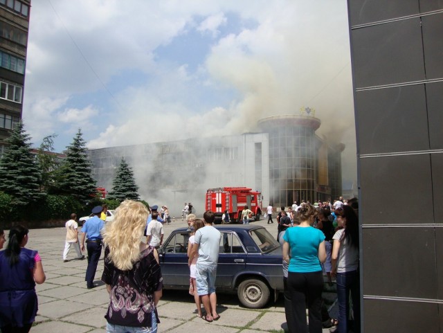 Пожар в Макеевке