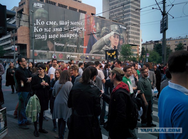 Митинг против правительства в Белграде