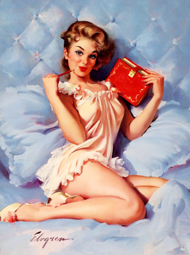 PIN-UP искусство Old school