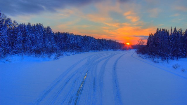 Красивая зимняя тайга
