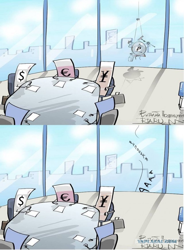 Курс рубля к доллару превысил 70р, к евро 80р