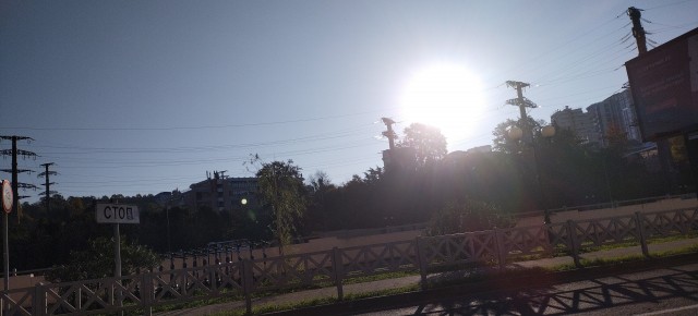 За окном
