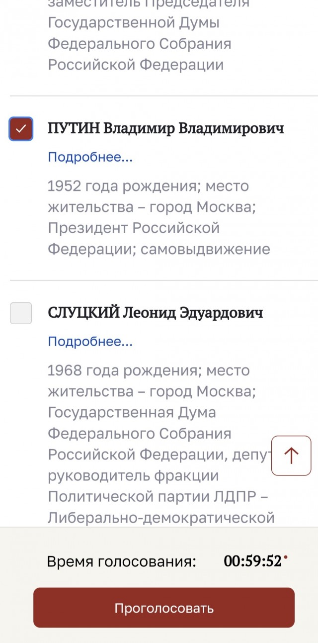 Началось голосование!
