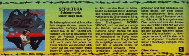 Музыка и музыканты: Шизофрения от Sepultura