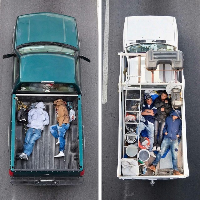 Я начал смотреть на машины сверху - с мостов и зданий