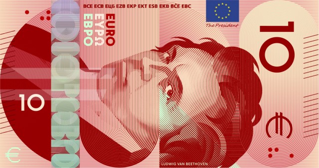 Предполагаемый дизайн новых банкнот еврозоны
