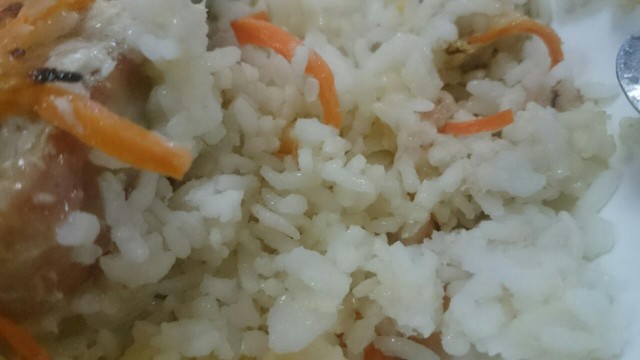 Экспериментальная кулинария. Кета с рисом в духовке.