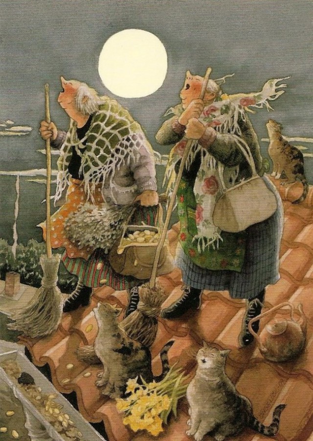 Рисованные киски