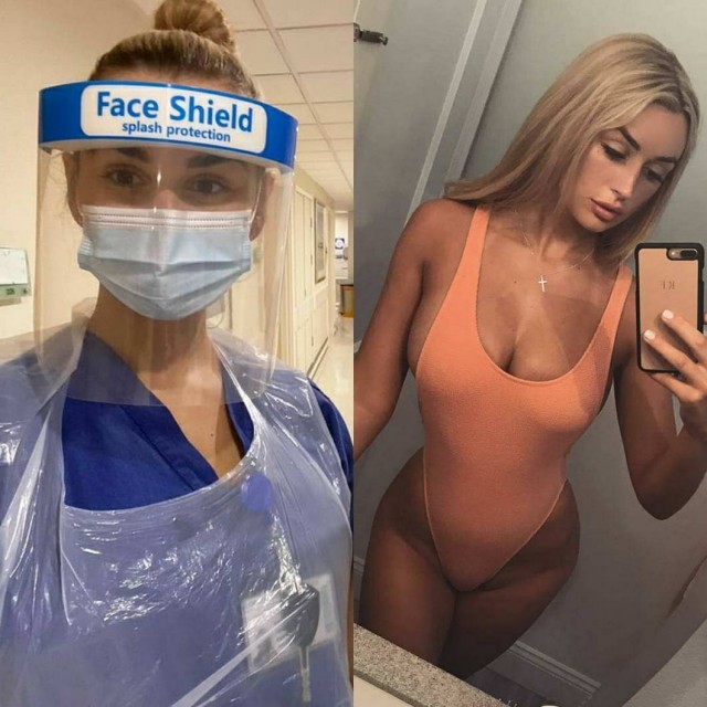 Девушки в форме и без нее