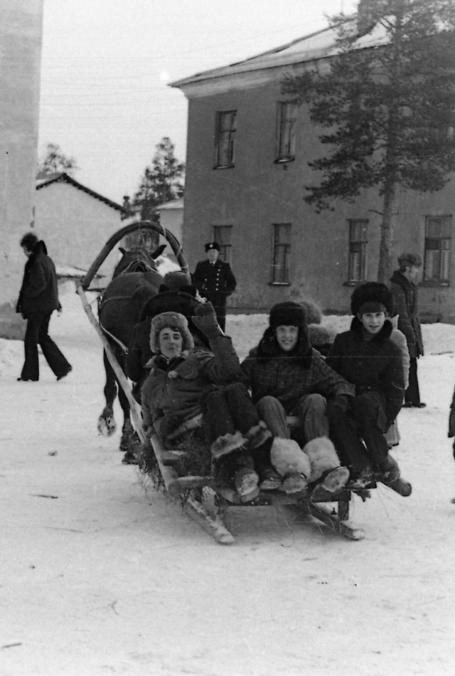 Зимние катания на санках в СССР