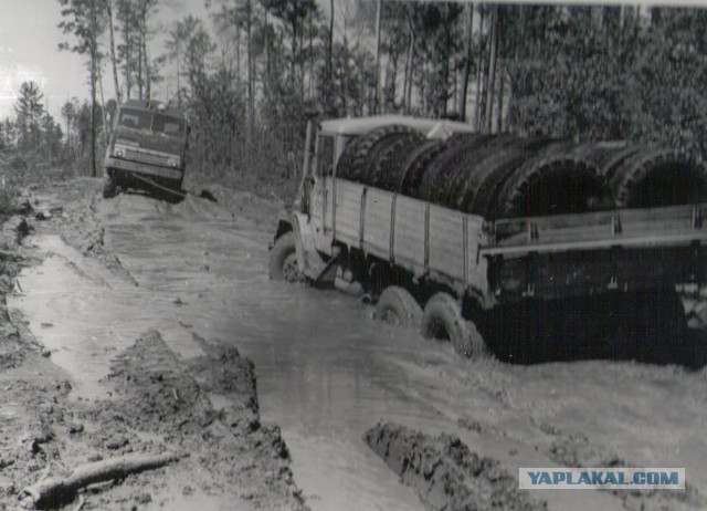 Автопробег грузовиков КАМАЗ 1978 год.