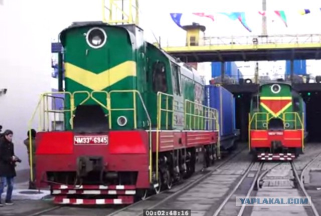 Украинский поезд потерялся в Казахстане