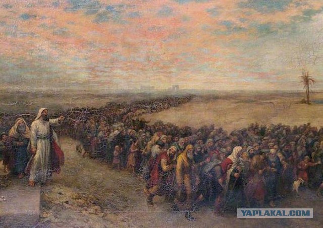 Крестный ход под портретом Николая II в Петербурге