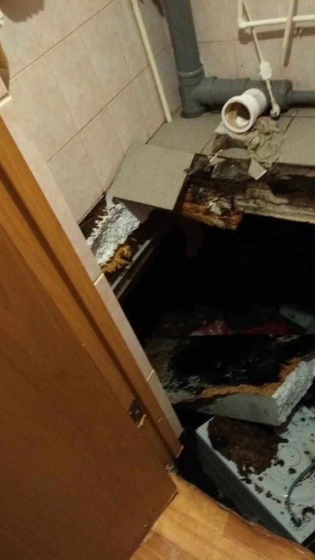 Еще одну фобию в копилку: в одной из квартир города Емва (Коми) в ванной провалился пол