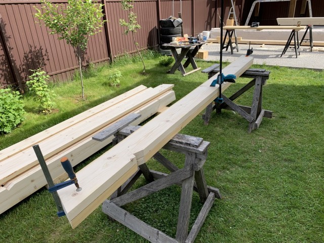 Навес для авто из бруса своими руками