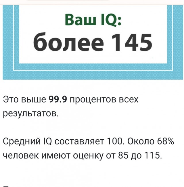 А какой у Вас IQ?