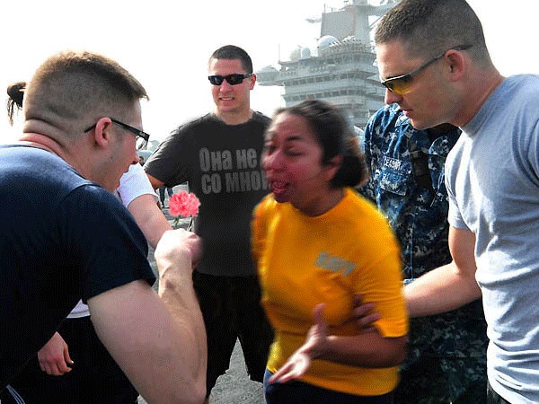 Фотожаба "Ты кого бабой назвал?" (Zhaberbottle 3)