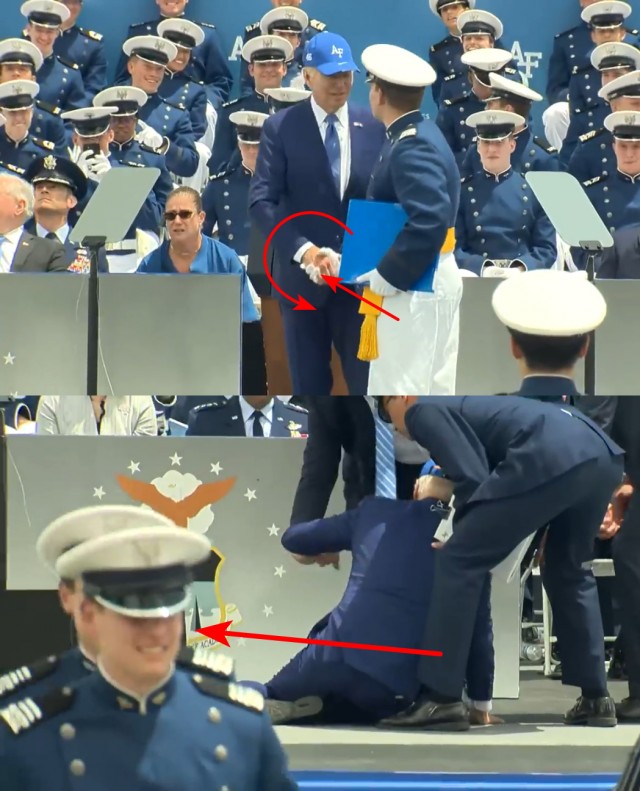 Бидон упал, снова