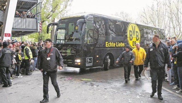 «Боруссия» Д: бомба взорвалась у нашего автобуса, игроки сейчас в безопасности