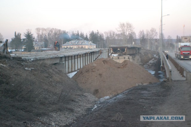 Обрушился мост в Архангельской области